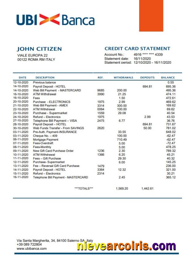 Italy UBI BANCA